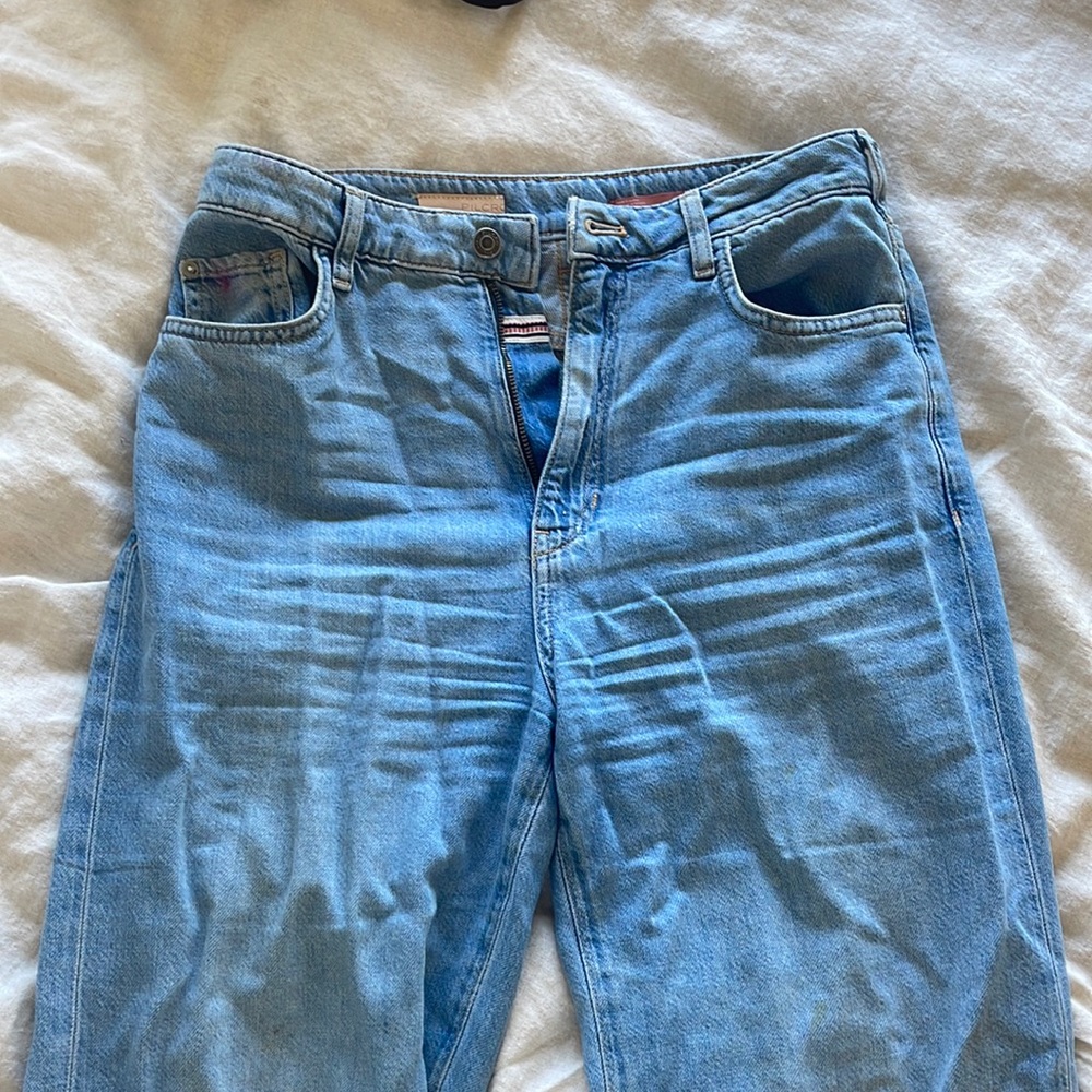 Pilcro Baggy Flare Blue Jeans